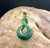 Natural Jade Double Infinity Twist Pendant 42mm