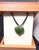 Natural Nephrite Jade 18k Siberian Heart Pendant - No Chain 14mm