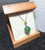 Natural 18K Siberian Nephrite Jade Bead Pendant, 12mm