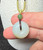 Natural White Jade PI Pendant, 20mm