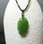 Natural Siberian Nephrite Jade Leaf Pendant, 29mm