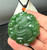 Natural Nephrite Jade Intricate Siberian Dragon Pendant, Only 1 52mm