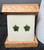 Natural Nephrite Jade Star Stud Earrings 10mm Sterling Silver