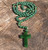 Natural Nephrite Jade Prayer Beads Cross Necklace 8-10mm