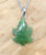 Natural Nephrite Jade Maple Leaf Charm 12x16mm