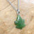 Natural Nephrite Jade Maple Leaf Charm 12x16mm