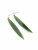 Natural Nephrite Jade Leaf Earrings 70*10mm