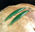 Natural Nephrite Jade Leaf Earrings 70*10mm