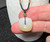 Natural White Nephrite Jade Pi Pendant, 18mm