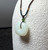 Natural White Nephrite Jade Pi Pendant, 19mm