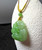 Natural Nephrite Jade Siberian Lotus Pendant 30mm