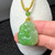 Natural Nephrite Jade Siberian Lotus Pendant 30mm