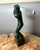 Natural Nephrite Jade 11.25" Golfer Carving/Trophy