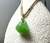 Natural Nephrite Jade Siberian Lotus Pendant, 14mm
