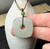 Natural Jade Square, Texture Pi Pendant, 30mm