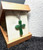 Natural Jade Cross Pendant 32x25mm