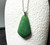 Natural Nephrite Jade Drop Pendant, 34mm