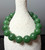 Natural 12MM Nephrite Jade Bracelet - 7"