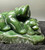 Natural Nephrite Jade Large Bear with Cub - 3 Figurine 9.25"