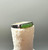 Natural Nephrite Jade Stainless Ring, SZ 5