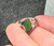 Natural Nephrite Jade Stainless Ring, SZ 6