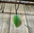 Natural Jade Leaf Pendant -SM 30mm