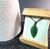 Natural Jade Leaf Pendant -SM 30mm
