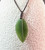 Natural Jade Leaf Pendant -SM 30mm