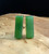 Natural Jade RECTANGLE EARRINGS 15x5mm Sterling Silver