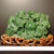 Natural Jade Double Dragon Carving 14"