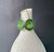 Natural Nephrite Jade and Silver Koru Earrings 18mm