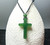 Natural Nephrite Jade Rounded Cross Pendant 30*19mm