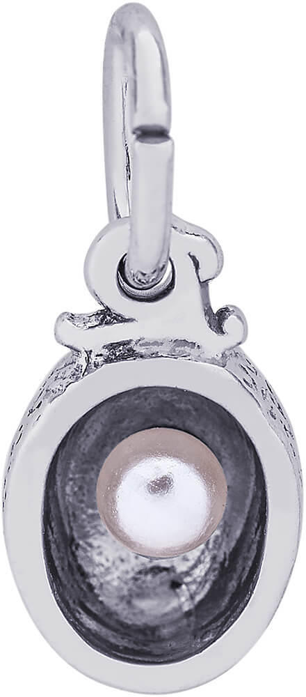 10K or 14K Gold Chicken Charm w/ Simulated Pearl by Rembrandt - Picture 3 of 3