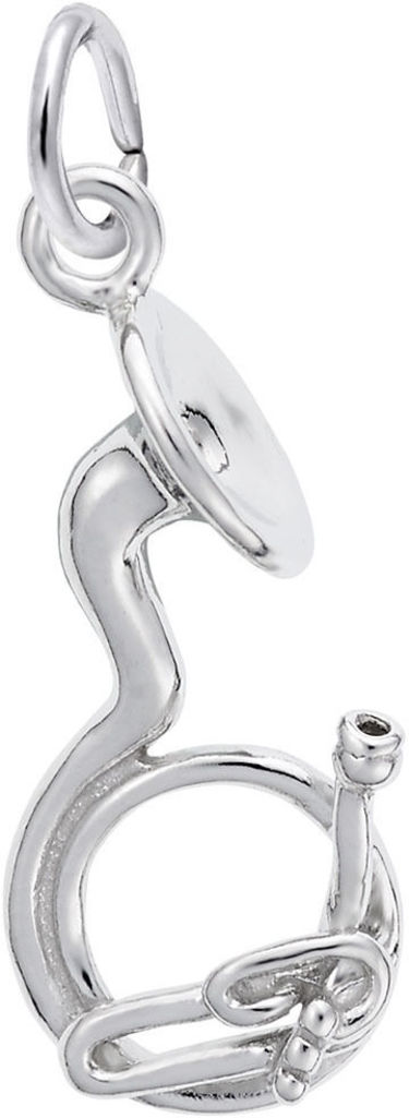 Tuba Charm by Rembrandt 10K or 14K Gold or Sterling Silver