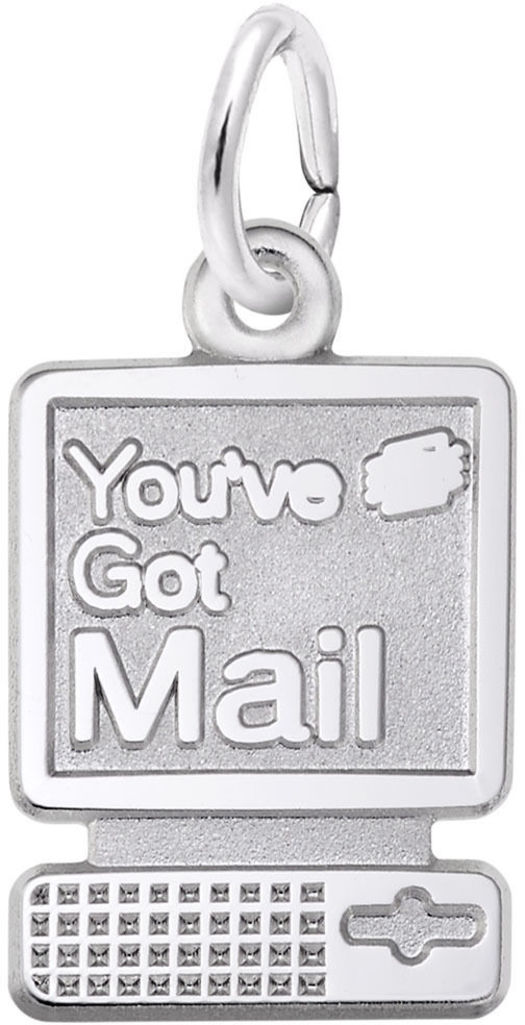 10K or 14K Gold Youve Got Mail Computer Charm by Rembrandt - Picture 3 of 3