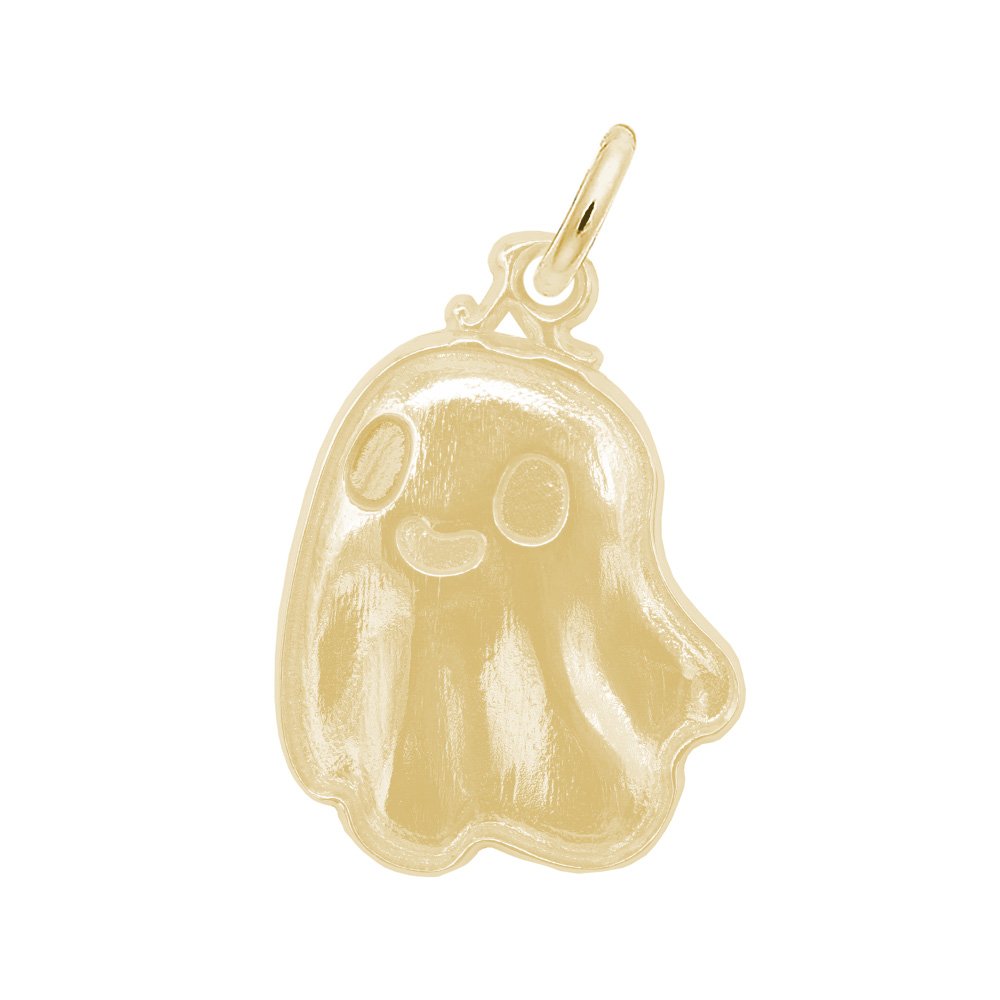 Cute Ghost Charm by Rembrandt 10K Gold, 14k Gold or Sterling Silver - Picture 6 of 7