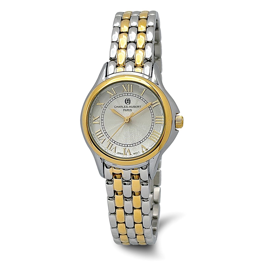 Charles-Hubert 30mm Unisex Silver-Tone Dial Two-Tone Quartz  display picture 1