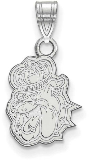 14K White Gold James Madison University Small Pendant by LogoArt ...