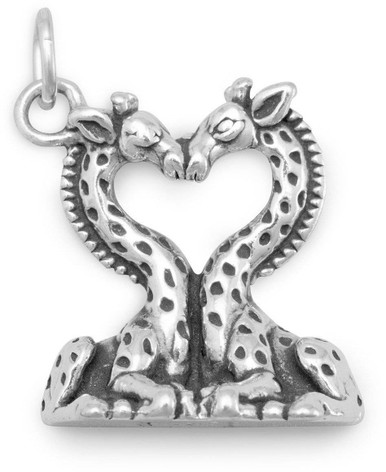 Collana con Ciondolo Giraffa in Argento Sterling