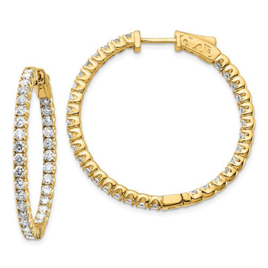 Diamond Clasp Earrings.