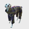 Italian Greyhound Mauve Plaid Indoor/Outdoor Bodysuit