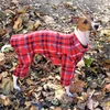 Italian Greyhound Red Plaid Indoor/Outdoor Bodysuit