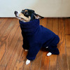 Miniature Dark Blue Extra Heavy Fleece Hooded Bodysuit