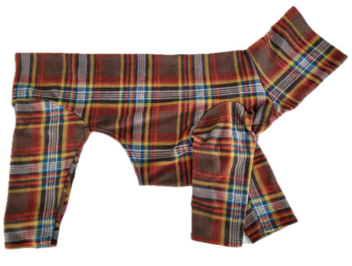 Whippet Cinnamon Plaid Indoor/Outdoor Bodysuit Whippet Cinnamon Plaid Indoor/Outdoor Bodysuit