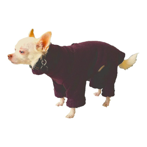 Toy & Teacup Baroque Plum Heavy Fleece Bodysuit Toy & Teacup Baroque Plum Heavy Fleece Bodysuit