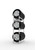 CLIP SPLIT Reifenregal GR 2000 x 1000 x 400 vzk kpl. mit 6 Reifen-Längsriegeln (3 Reifenebenen)