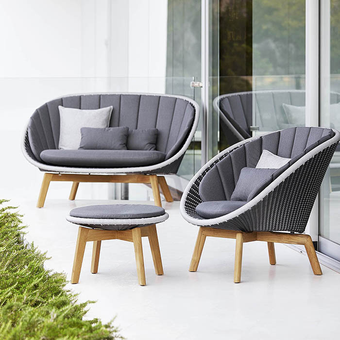 Cane-line PEACOCK lounge chair Weave1