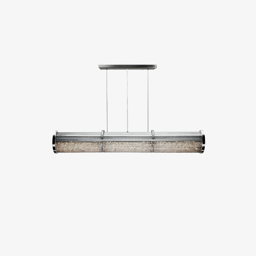 Michael McHale Designs Crystal Cage LED Linear Suspension Lamp