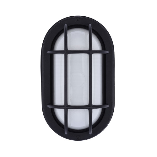 Euri Lighting EOL-WL13BK-3100se Residential LED 6.2-Watt Outdoor Bulkhead Wall Light Wet Rated 6 Color Selectable Non-Dimmable