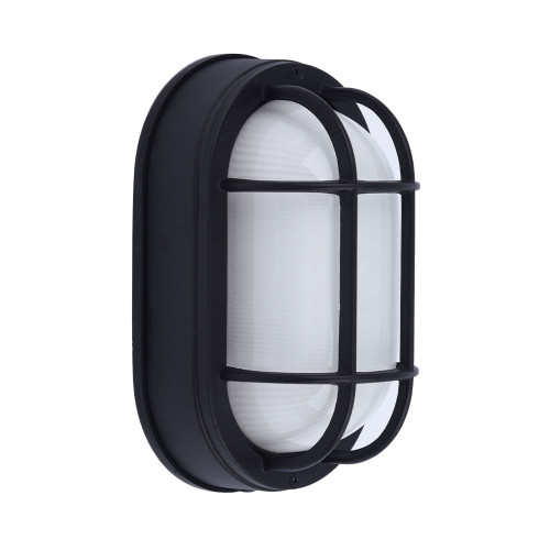 Euri Lighting EOL-WL13BK-3100se Residential LED 6.2-Watt Outdoor Bulkhead Wall Light Wet Rated 6 Color Selectable Non-Dimmable